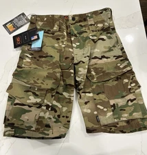 NWT - SK7 By 707 Tactical Gear Tac Pro Shorts Multicam Size Small