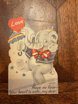#ad #ad Vintage Valentine Day Card Have No Dear Your Heart Is Safe My Dear. #4 $8.55