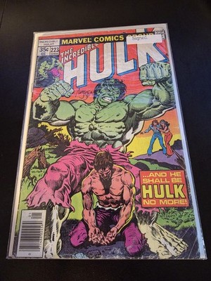 Signed Autograph By Roger SternThe Incredible Hulk #223 (Marvel Comics May 1978)