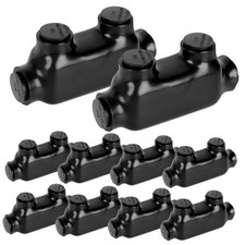 Pcs Insulated Wire Connectors Black in-line Splice 2/0-6 Wire Range 10