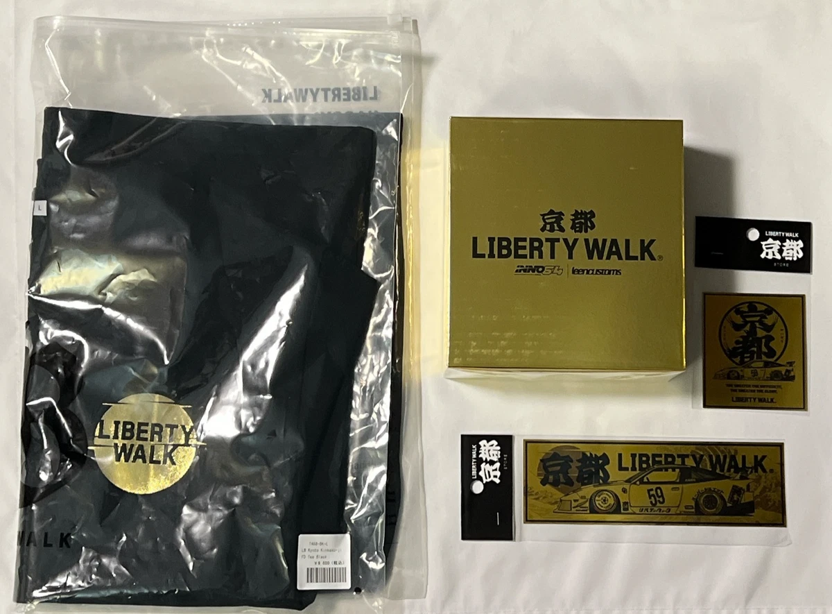 Liberty Walk Kyoto Limited Box Inno64 Mazda RX-7 Pin & T-shirt L