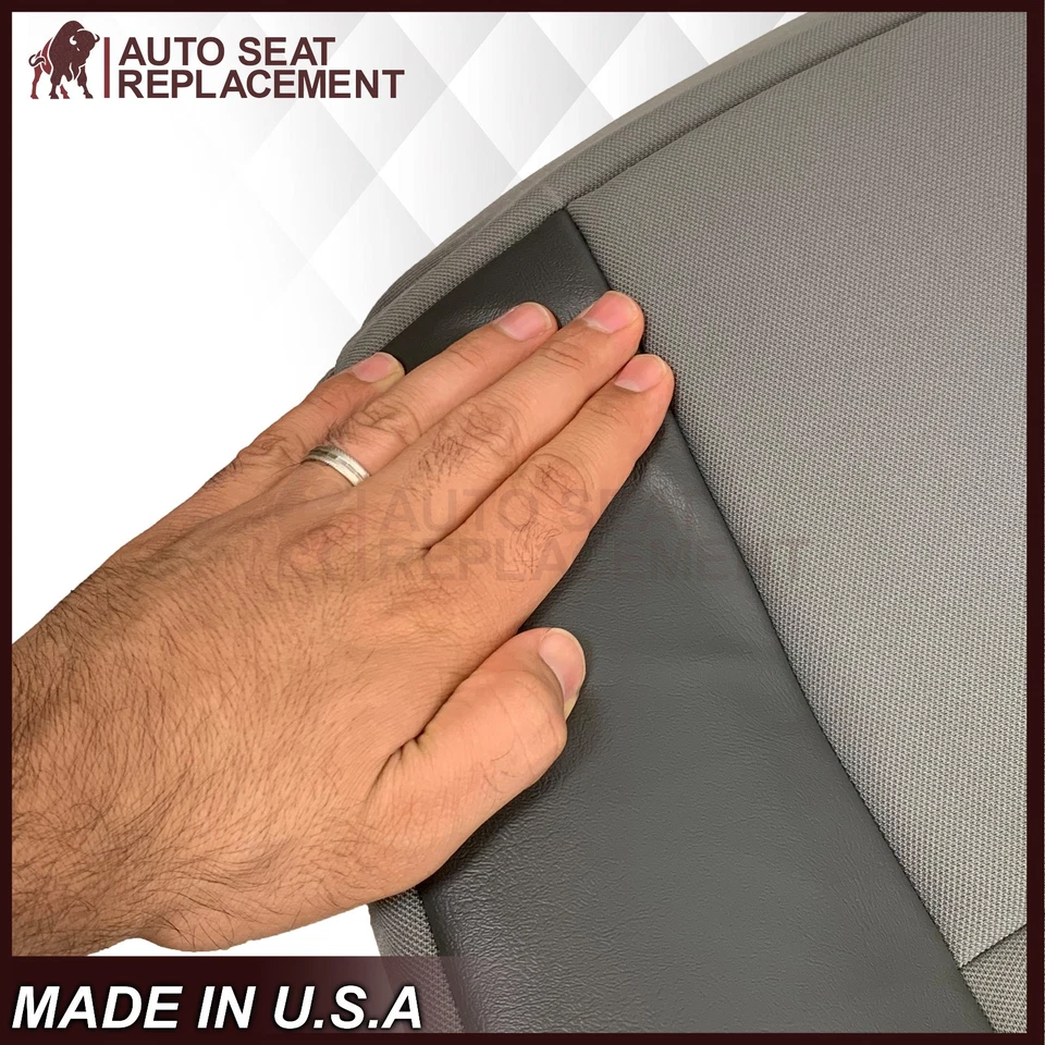 Cubierta de asiento inferior del conductor gris tela para Nissan NV1500 NV2500 NV3500 2012-2021 Foto 4 de 4