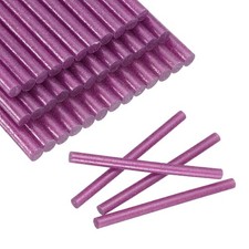 30pcs Mini Glue Stick 0.3"x3.9" High-Stick Hot Glue Gun Sticks, Glitter Rose Red 0.32 per stick