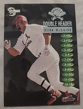 1998 Skybox Dugout Axcess 11dh Mark Mcgwire Double Header Cardinals Nl Insert 1998 Skybox Dugout Axcess 11dh Mark Mcgwire Double Header Cardinals Nl Insert