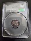 1957-P Roosevelt Silver Dime CAC GRADED MS64 Mint Set Coin Light RAINBOW Toning
