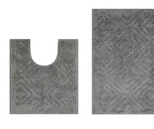 Better Trends Trier Tufted Mat 2-pc. Bath Rug Set  20x30  /  20x20  Gray