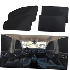 Car Window Shades - 4 Pcs Car Privacy Curtains - 100 Block Light Black-4PCS