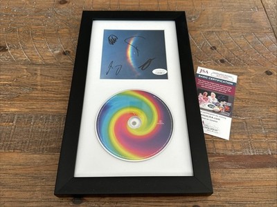 Framed Cold Play Band Autographed Signed by 4 Moon Music CD Insert + CD  JSA COA