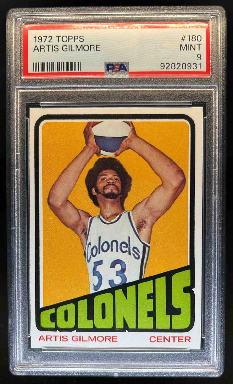 1972-73 Topps Artis Gilmore Rookie RC #180 PSA 9
