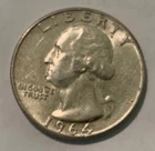 1964 Washington Quarter Silver P (No Mint) Uncertified Circulated Ungraded (A20)