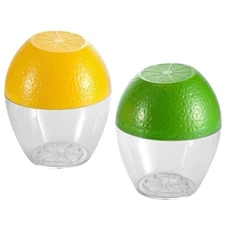 Hutzler Pro-Line Lemon & Lime Saver Keeper Storage Container Set - Keeps Fresh