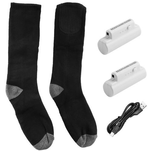 Men Women Electric Heated Socks Rechargeable Battery Feet Warmer Winter Thermal - Picture 13 of 14