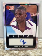 2021-22 Pro Set Power Yannick Nzosa Black Portrait Autograph No. PA-YN1