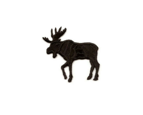 Moose - Hunting - Allaska - Canada - Crafts - Embroidered Iron On Patch - L - Photo 1 sur 1