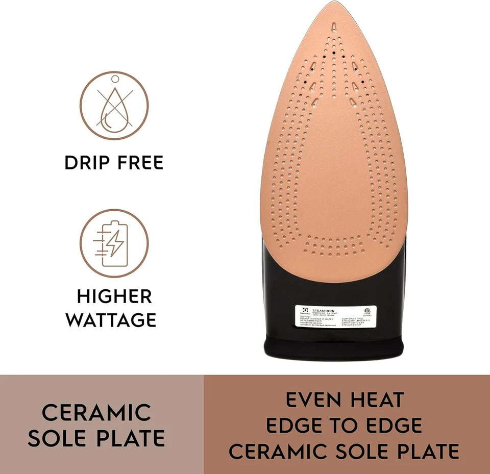 Plancha de vapor profesional Electrolux para ropa (negra) Foto 3 de 4