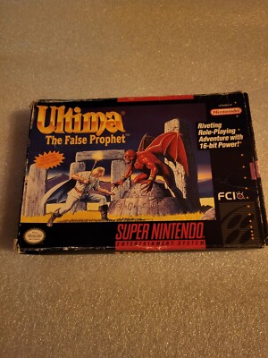 Super Nintendo  Ultima The False Prophet mit OVP Englischsprachig