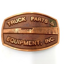 Trucker Belt Buckle Truck Parts Equipment Mechanic Auto Automotive Car Vintage