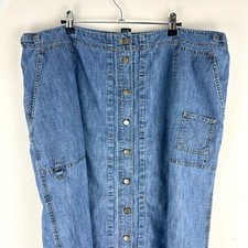 Y2K RL Lauren Jeans Co Womens 20 Buckle Waist Denim Jean Skirt, Rave, Festival