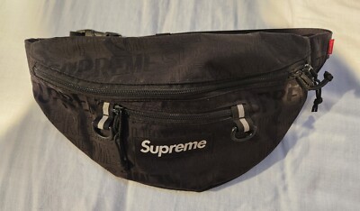Supreme Waist Bag Fanny Pack, Black, SS19 EUC | eBay
