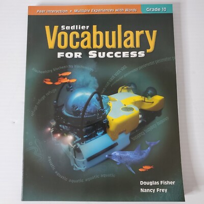 Sadlier English Vocabulary For Success High School Grade 10 Student Workbook New