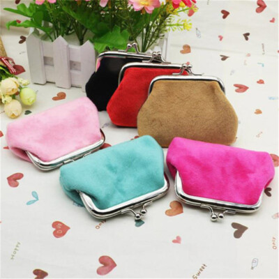 Retro Frauen Cord Geldbörse Geld Tasche Candy Farbe Kleine Brieftasche Z