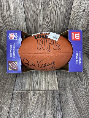 NEW OFFICIAL NFL WILSON FOOTBALL SEWN VINTAGE RUBBER  F1645 PAUL KRAUSE NO COA
