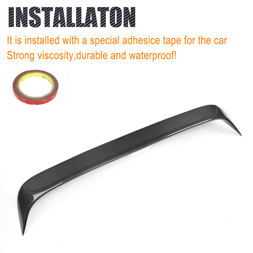 REAL CARBON Rear Roof Spoiler Wing Fit for Benz W205 Sedan C250 C300 C63  15+ - Bild 10 von 11