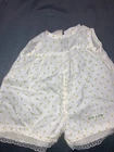 Vintage Cabbage Patch Kids/Doll Clothes - White/Yellow Rosebud Romper   (201)
