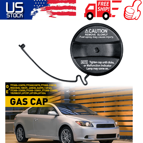 New Fuel Tank Gas Cap For Toyota Scion TC 2.4L 2005-2010 77300-33070 7730033070 - Picture 17 of 20
