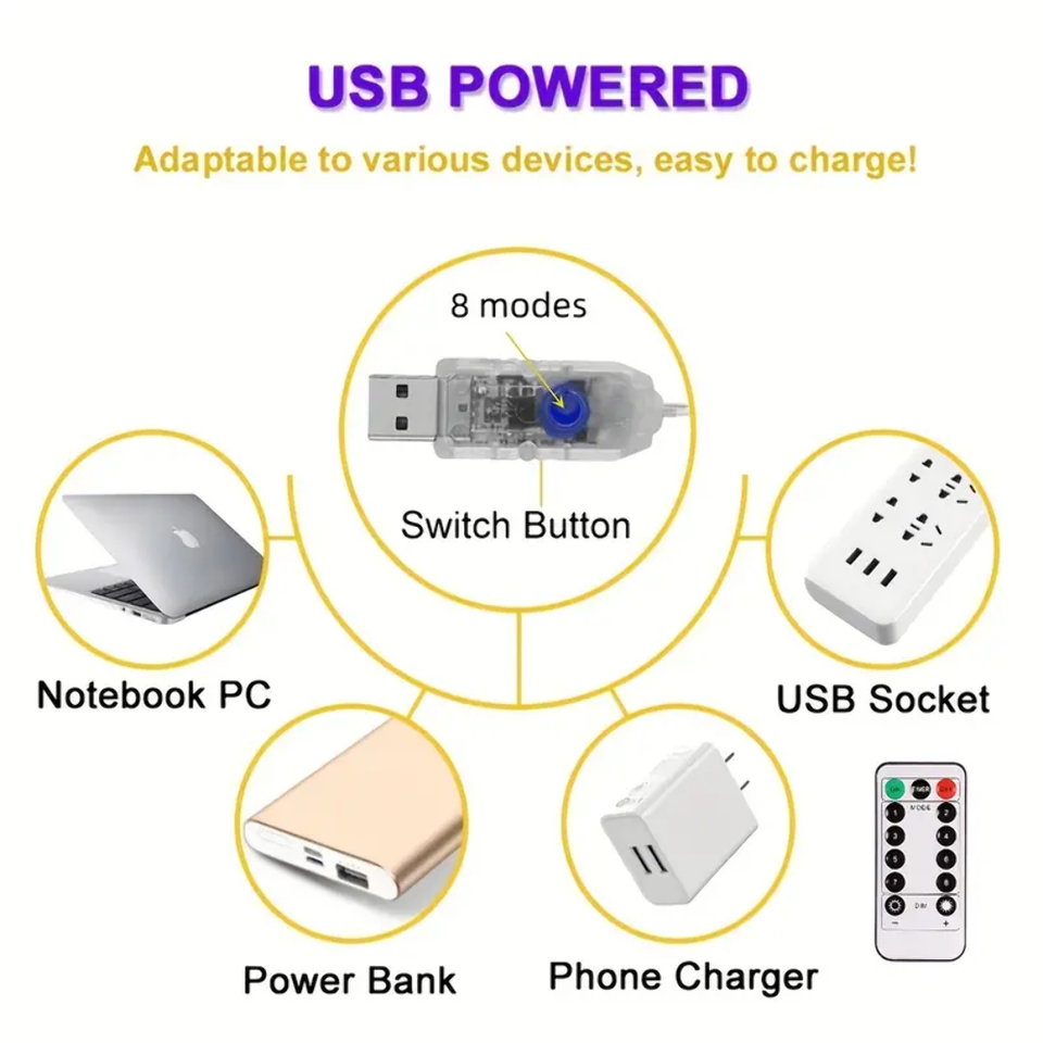 1PC 180LED Waterfall Tree Fairy Lights Christmas Tree Waterfall