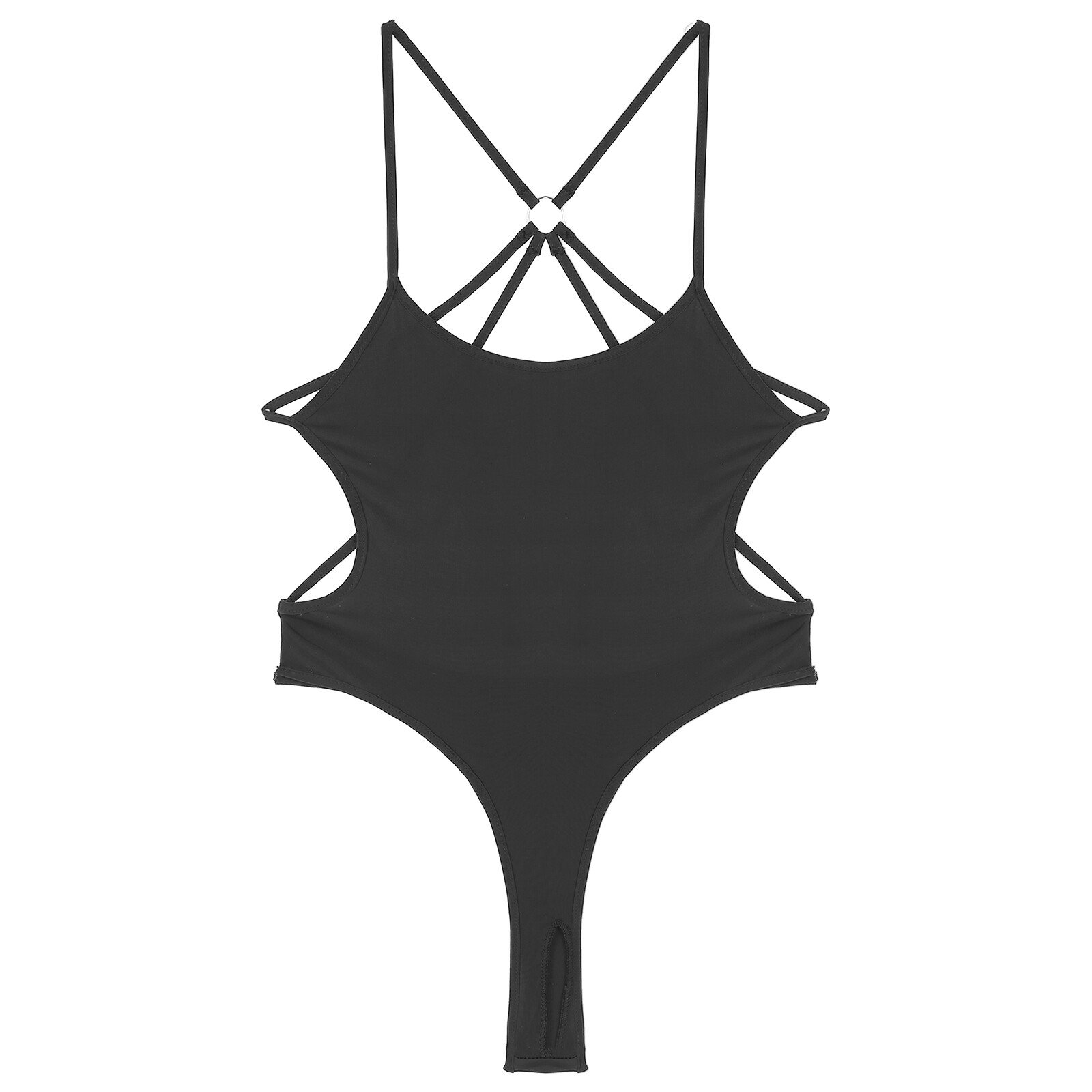 Womens Onepiece Swimsuit Monokini Bodysuit Strappy Crotchless Leotard Swimwear eBay