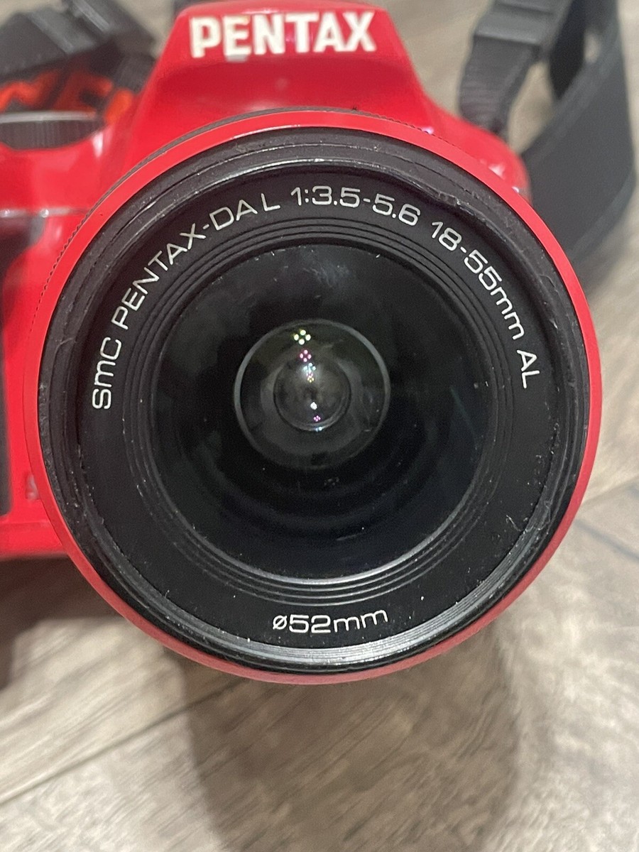 PENTAX k-x Single-Lens Reflex Camera Red w/ 32GB SD CARD TESTED