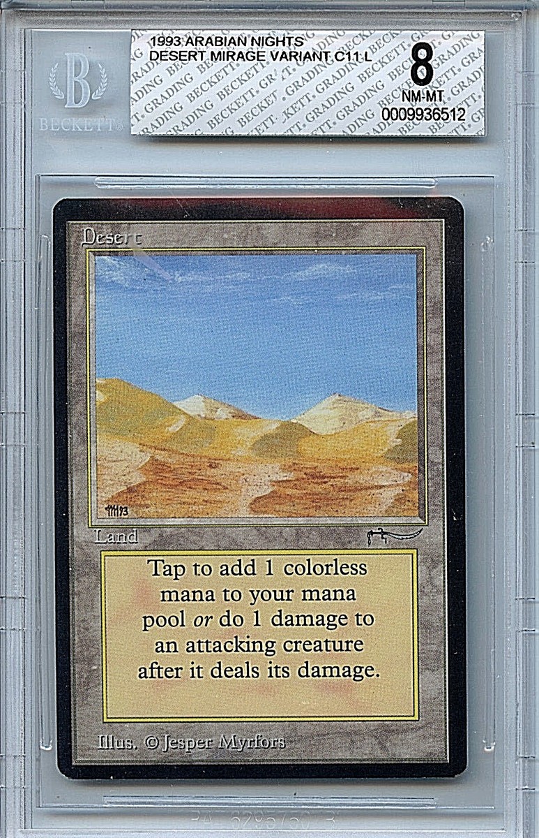 MTG Arabian Nights Desert BGS 8.0 NM-MT Mirage Magic Card