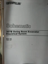 CAT Schematic 307B Swing Boom Excavator Electrical System RENR3132