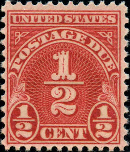 1931 1/2c Postage Due, Scarlet Scott J79 Mint F/VF NH - Picture 1 of 1