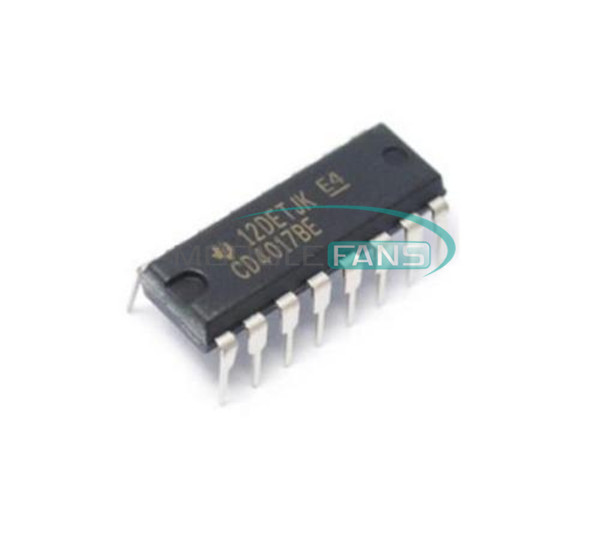 100 Pezzi Di IC CD4017BE Contatore Decennale Texas Instruments – Lotto Di Circuiti Integrati