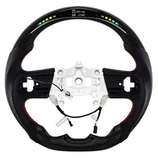 LED Carbon Fiber Steering Wheel With heated For Jeep Wrangler JL & JT 2018+