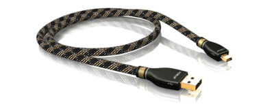 Viablue KR-2 Silver USB-Cable 2.0 A/Mini-B 1m OFC 21058 Silber 3xAbschirmung