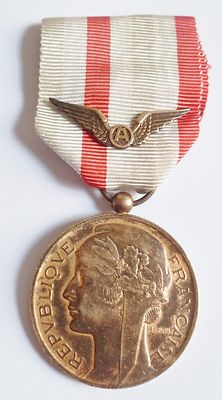 Médaille D'Honneur Aéronautique Vermeil - Décoration Militaire Française Originale