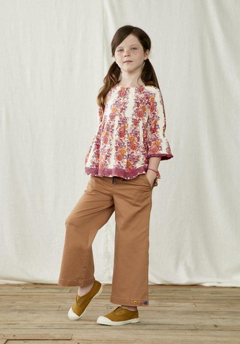 Matilda Jane Just Imagine Luna Girls Wide Leg Knit Pant, Mocha 4 NWT - Picture 2 of 3