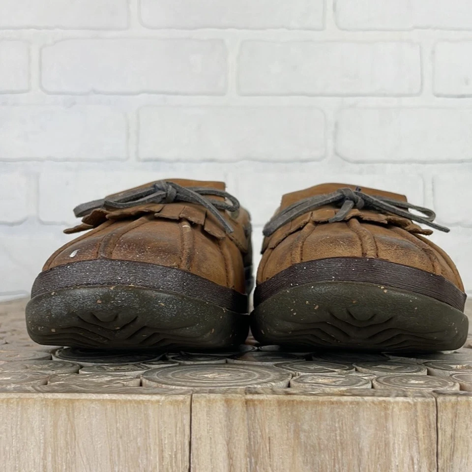 Zapatos Mocasines UGG Haylie Marrón Castaño Impermeable Pato Sin Cordones 7 Foto 3 de 4