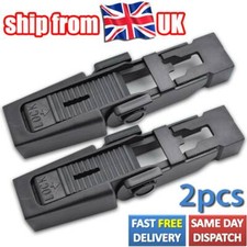2X Front Wiper Arm Blade Clip Fixing For BMW 5 E39 Peugeot 607 Saloon Audi A4 B6