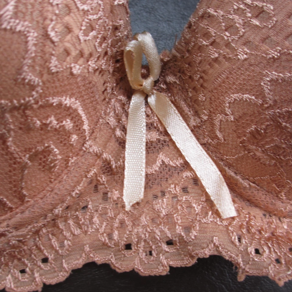 Sutiã Viola's Secret 32A marrom acolchoado fecho ajustável traseiro - Imagem 3 de 4