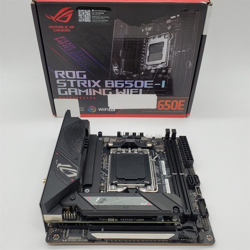 ASUS ROG Strix B650E-I Gaming WiFi 6E Socket AM5 Mini-ITX Motherboard, DDR5