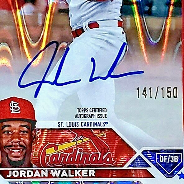 💥POP 19!💥 Jordan Walker - ROOKIE - 2023 Topps Chrome Auto - Blue