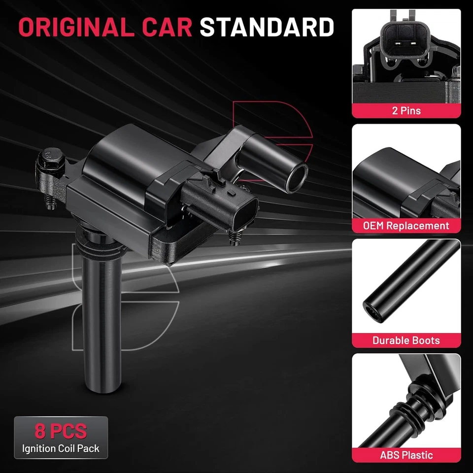 8 Ignition Coil Pack For Dodge Ram 1500 2500 3500 5.7L V8 2003 2004 2005 Foto 2 de 4