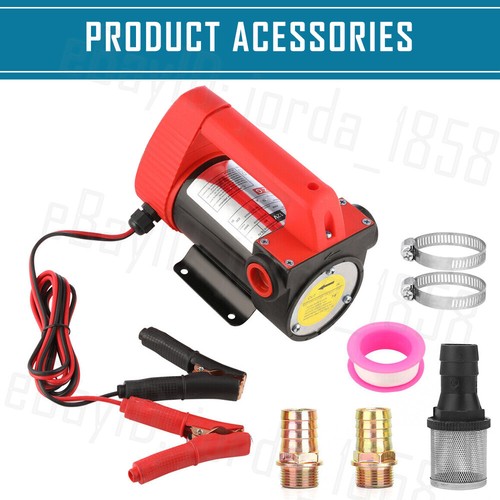 Electric Fuel Diesel Transfer Pump Kerosene Car Bowser Oil Extractor 45L/Min 12V - Picture 8 of 12