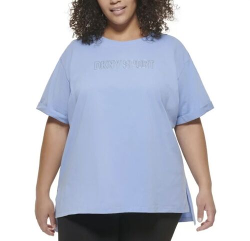DKNY Sport Women’s Plus Sz 2X Fitness Pullover Top 100% Cotton