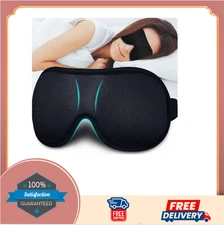 Soft 3D Sleep Mask for Women & Men, Light Blocking Eye Shade for Rest & Travel