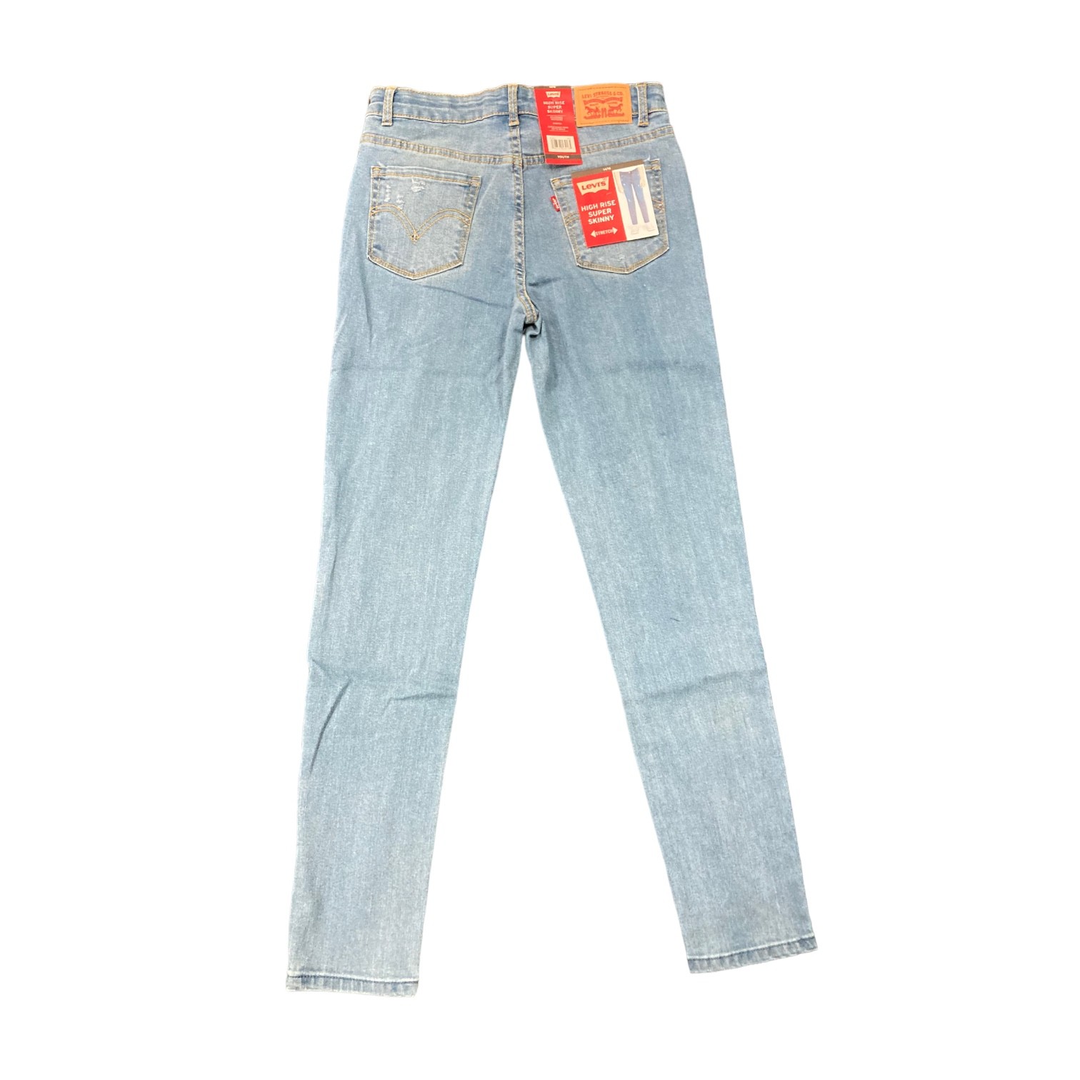 Levi Strauss Youth Girl's High Rise Super Skinny Stretch Adjustable Waist Jeans thumbnail 3